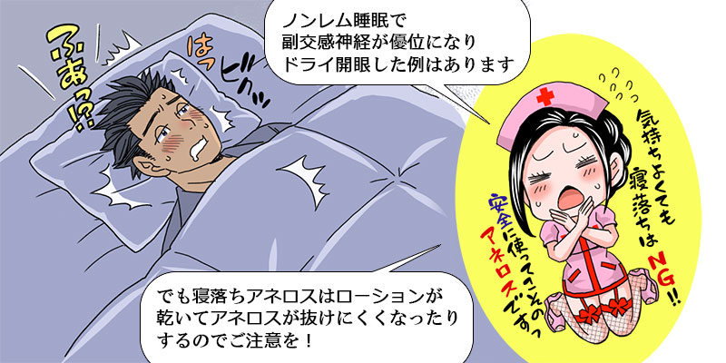 アネロス使用で寝落ちはご法度！