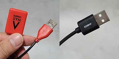 USB端子の充電器