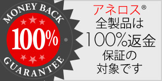 アネロス全製品は100%返金保証の対象です